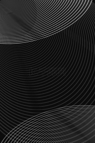 圆弧底纹线条黑白简约背景
