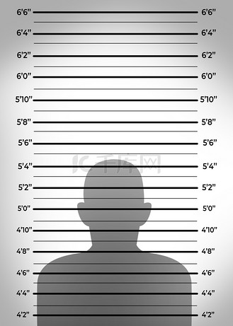 男人物元素条纹监狱背景