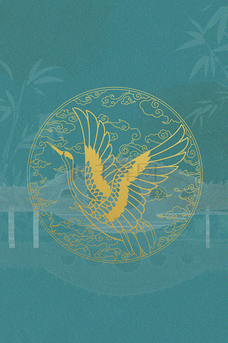 中国风墨绿图片素材_墨绿中国风绿色国潮