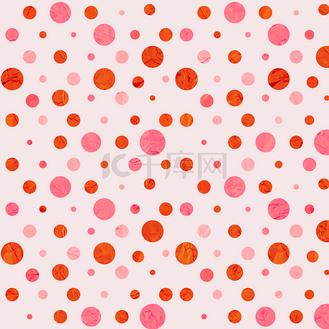 粉色圆形波点圆点背景