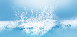 夏天水蓝色清新banner