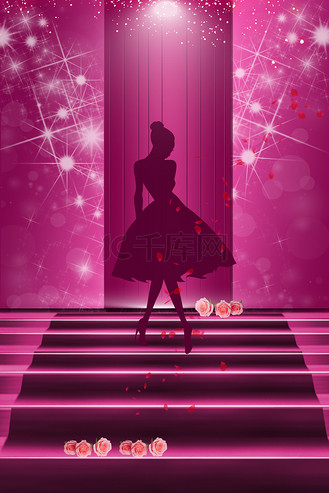 模特大赛t台走秀背景
