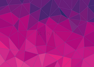 紫色玫红色渐变低多边形背景