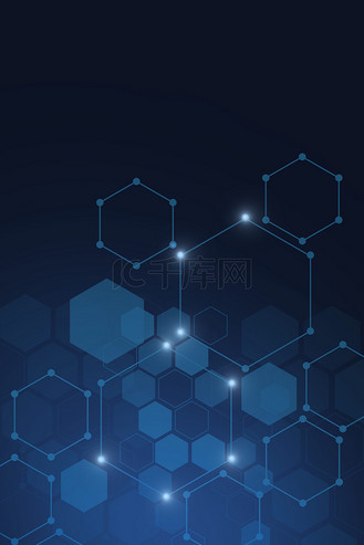 蓝色科技几何背景