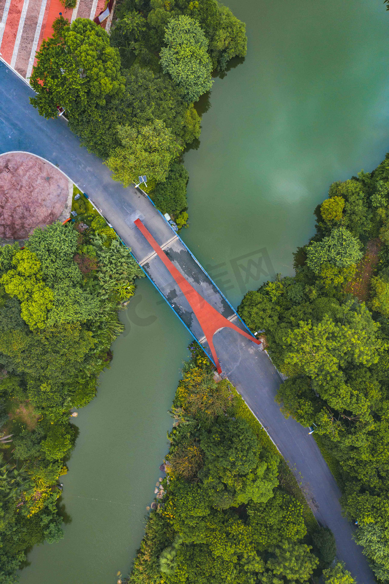 城市中午广西柳州园博园风光航拍景区无人机摄影图配图图片