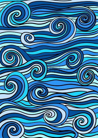 海浪艺术线条抽象背景