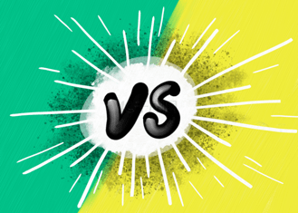 渐变黄绿双色vs背景