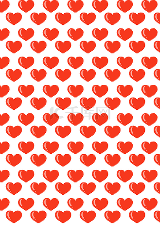 像素爱心无缝衔接