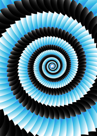蓝色螺旋旋转渐变