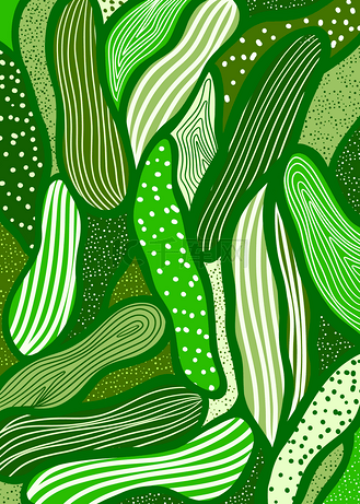 绿色创意涂鸦抽象背景