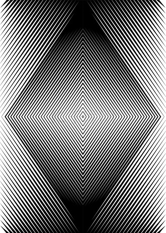 菱形粗细变化线条直线黑色白色