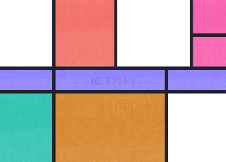 芝加哥艺术正方形彩色背景