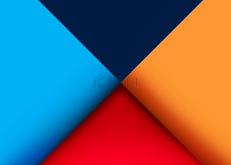 抽象红黄蓝色手机壁纸