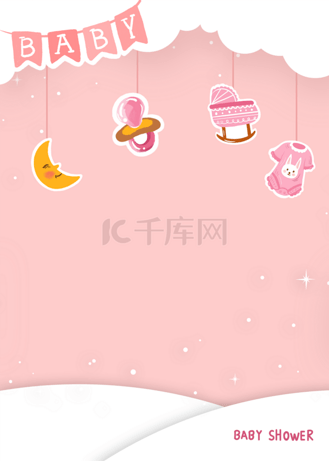 温馨的婴儿洗礼背景