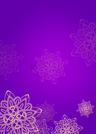 紫色花纹花瓶背景图片素材_紫色渐变古典花纹背景