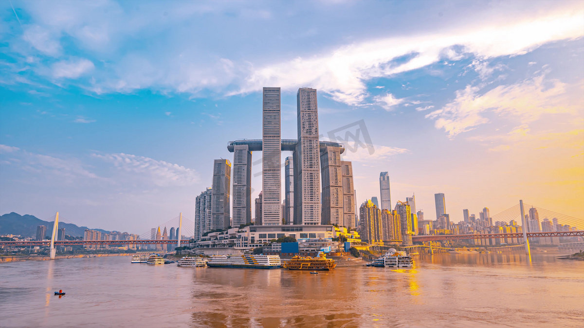 重庆城市地标建筑朝天门摄影图图片