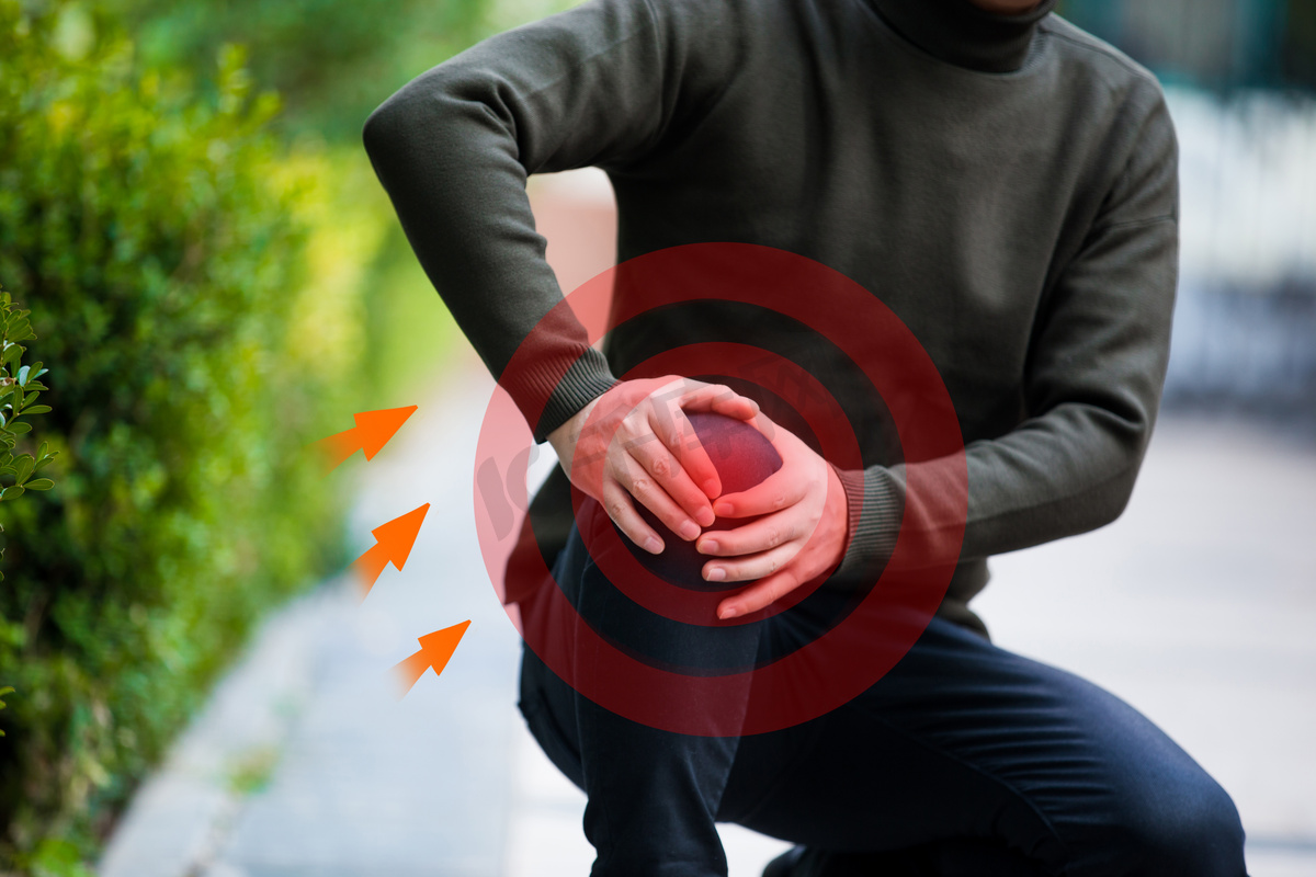 疼痛膝盖关节炎男性损伤摄影图配图图片
