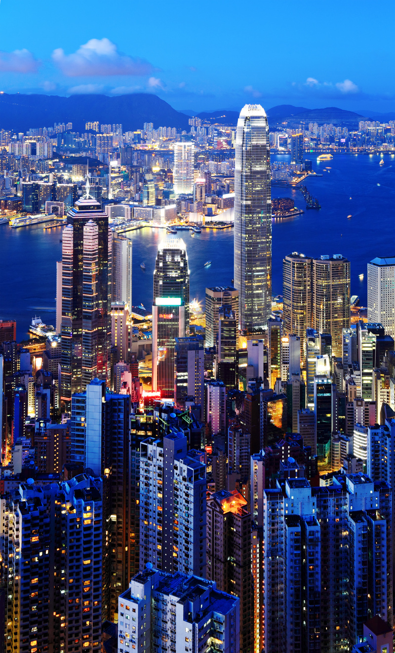 香港的夜空图片