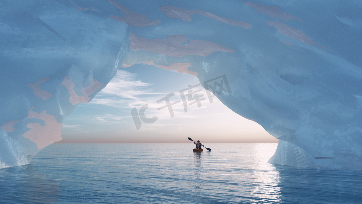 拱的冰山图片