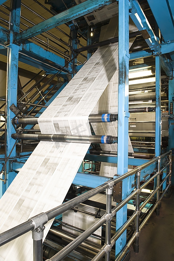 报纸生产和印刷流程图片