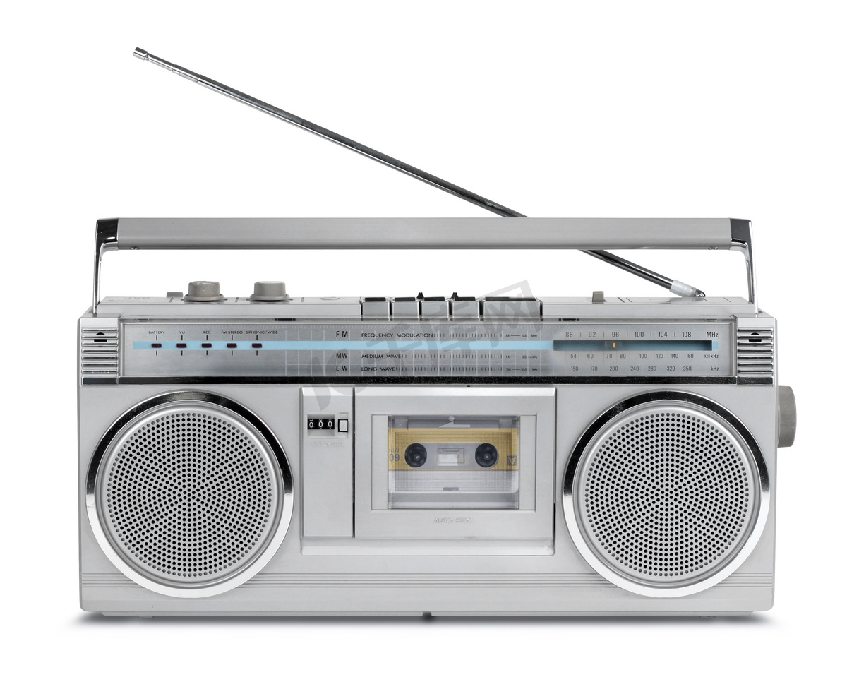 八十年代老式收音机卡带音乐播放器图片