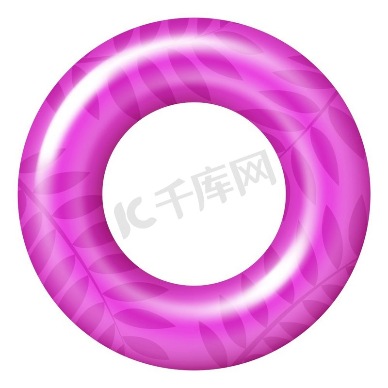 夏季游泳圈。充气橡胶池甜甜圈孤立在白色背景。夏季游泳圈。充气橡胶泳池甜甜圈图片