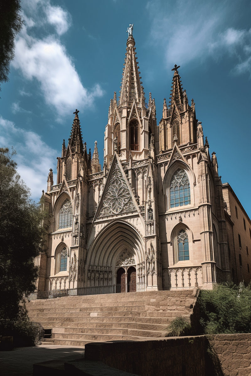 西班牙巴塞罗那大教堂图片