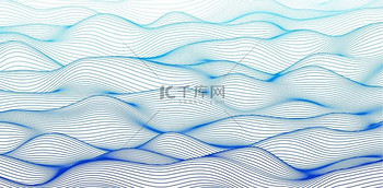 曲线线水波模式抽象的背景蓝色有节奏的波浪矢量图10曲线线水波