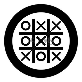 圆形圆形黑色矢量插图实心轮廓风格的简单图像中的抖音图标圆形圆形