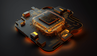 科技科幻商务芯片