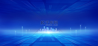鸿蒙科技图片素材_科技城市蓝色大气会议商务背景