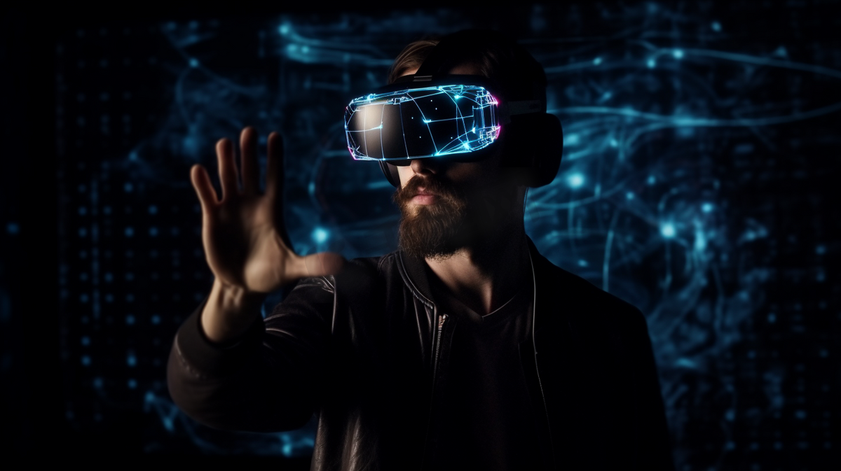 VR虚拟现实科技VR眼镜男人16图片