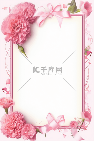 母亲节康乃馨花边框图片_母亲节康乃馨花边框素材-母亲节康乃馨花边框