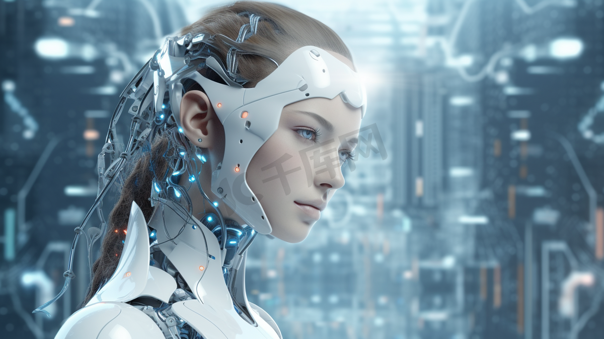 面向未来人类生活的机器人和半机械人发展的三维渲染人工智能AI研究。为计算机大脑设计的数字数据挖掘和机器学习技术。
图片