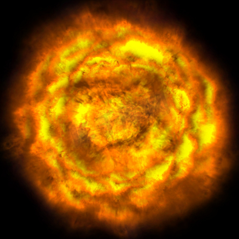 太空中的火球爆炸图片