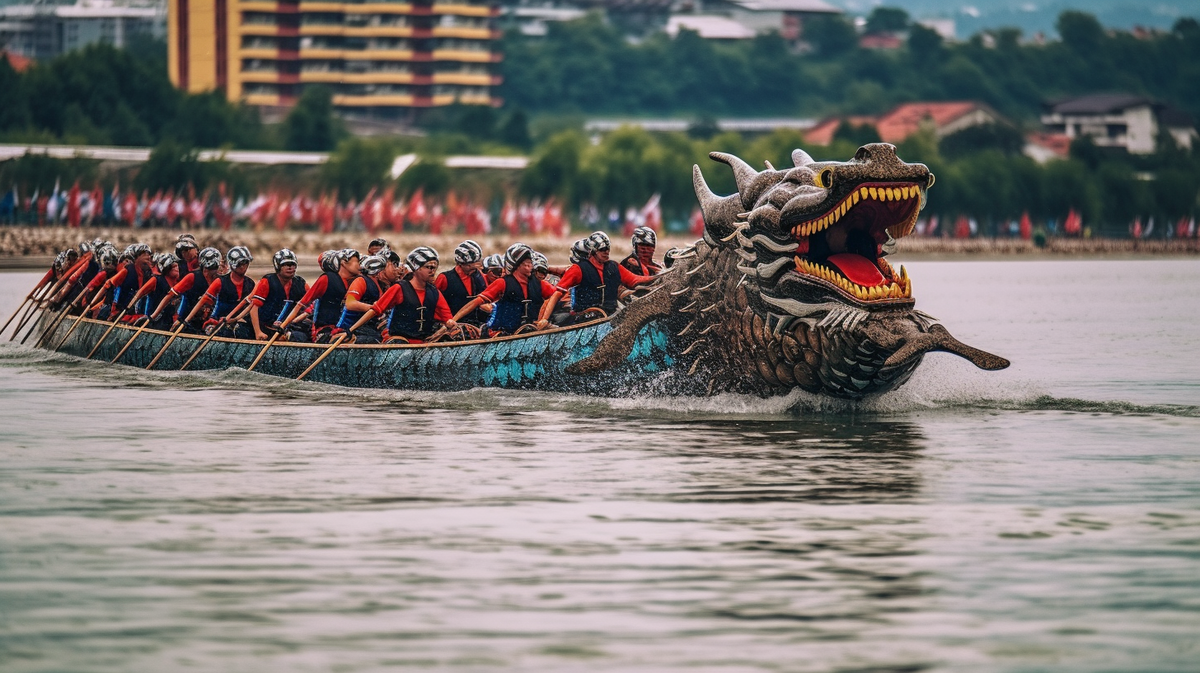 端午节端午赛龙舟比赛传统习俗图片
