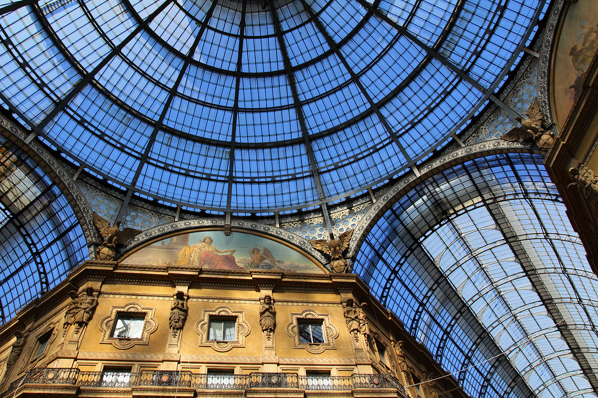 玻璃画廊 - Galleria Vittorio Emanuele - 米兰 - 意大利图片