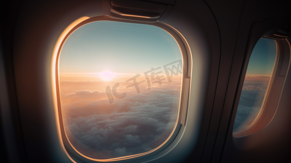 飞机窗户图片