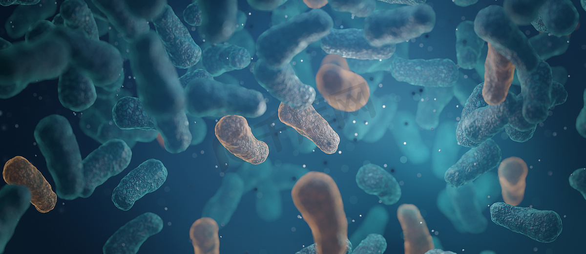 微生物和治疗性细菌生物体。图片
