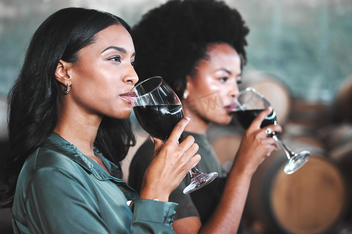 品酒活动中的奢华、热情好客和朋友，在葡萄园酒窖中一起畅饮并享受新体验。图片
