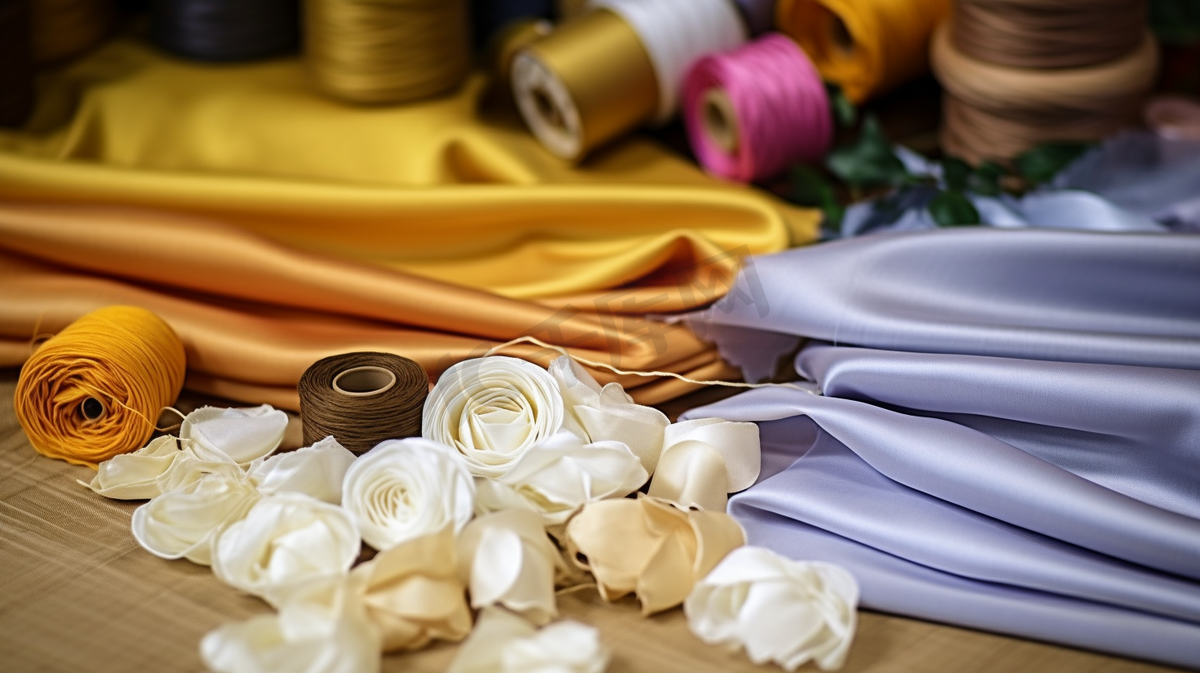针织线工具用品纺织布料图片