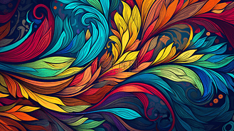 手绘抽象涂鸦背景.