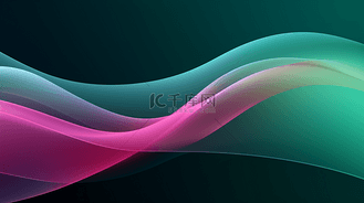 水彩粉绿色背景壁纸