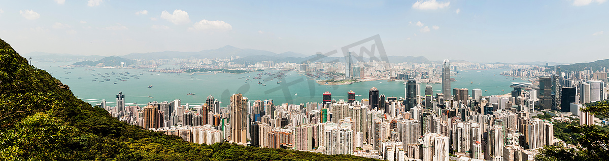 香港维多利亚峰的景色图片