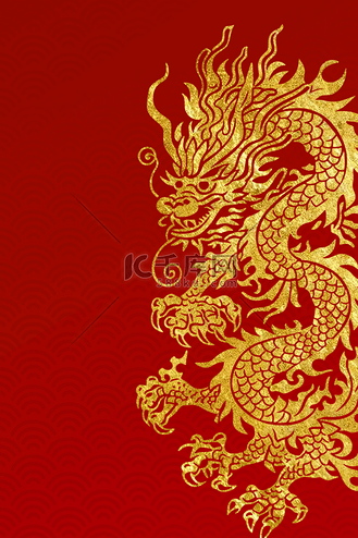 摄影图中国新年红色现代风格三讲台产品展示与金环框架日式图案背景