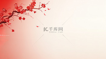 春节ppt背景图片素材简约红白色新春背景5