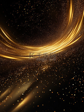 金色螺旋线形式抽象背景14