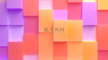 明亮柔和的彩色格子渐变透明质感格子设计