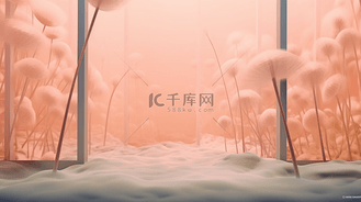 自然堂彩妆图片图片素材_粉桃色毛茸茸植物自然装饰背景2图片