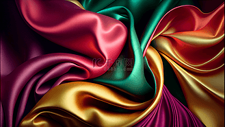 丝绸质感彩色背景